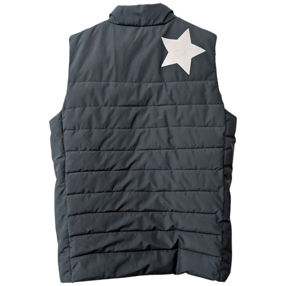 Molo Kids' 11-12 Year Old Dark Green Quilted Puffer Vest Zip Up